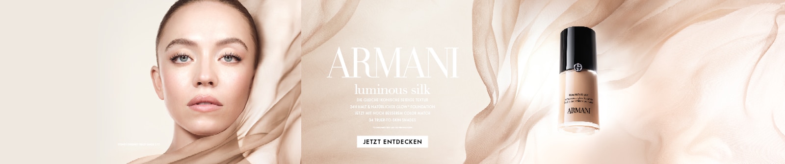 Fond de teint Armani Luminous Silk au fini soyeux et lumineux